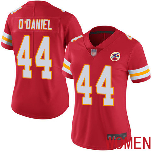 Women Kansas City Chiefs 44 ODaniel Dorian Red Team Color Vapor Untouchable Limited Player Nike NFL Jersey